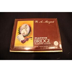 Vintage Piatnik Bridge Playing Cards W. A Mozart